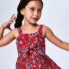 Sukienka z nadrukiem dla dziewczynek Mayoral 3947-3 czerwona