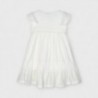 Sukienka z ażurowym haftem dla dziewczynek Mayoral 3932-66 Kremowa