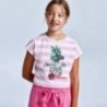 Komplet koszulka i szorty dziewczęcy Mayoral 6278-25 Różowy