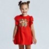 Sukienka z cekinami dla dziewczynek Mayoral 3953-94 czerwona