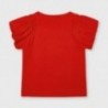 Koszulka z krótkim rękawkiem dla dziewczyn Mayoral 3002-21 Czerwony