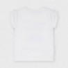 Koszulka z nadrukiem dla dziewczynek Mayoral 3007-39 Biały/niebieski