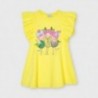Sukienka z cekinami dla dziewczynek Mayoral 3953-96 żółta