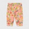 Spodnie w kwiaty dziewczęce Mayoral 1578-11 Koralowy