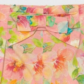 Spodnie w kwiaty dziewczęce Mayoral 1578-11 Koralowy