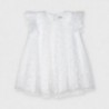 Sukienka tiulowa w grochy dziewczęca Mayoral 3912-73 Biały