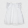Sukienka tiulowa w grochy dziewczęca Mayoral 3912-73 Biały