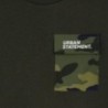 Koszulka z kieszonką chłopięca Mayoral 6085-44 ciemna zieleń
