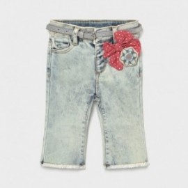 Spodnie jeansy dla dziewczynki Mayoral 1577-51 Błękitny