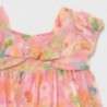Sukienka w kwiaty dla dziewczynki Mayoral 1984-8 Koralowy