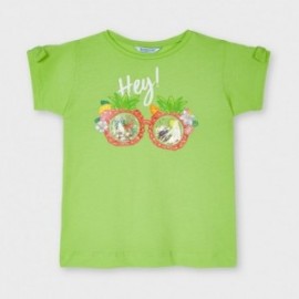 Koszulka z nadrukiem dla dziewczynek Mayoral 3016-77 Zielony