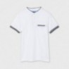 Koszulka polo na stójce chłopięca Mayoral 6106-29 Biały