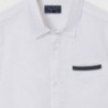 Koszula z krótkim rękawem chłopięca Mayoral 6114-55 Biały