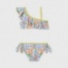 Bikini asymetryczne z falbanką dziewczynka Mayoral 6733-36 kolorowy