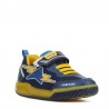 Buty sneakersy chłopięce Geox J029CB-014BU-C0657 kolor granat/żółty