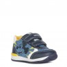 Buty sneakersy dla chłopca Geox B150RC-01385-C4277 kolor żółty/granat