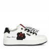 Buty sneakersy dziewczęce Geox J04BDB-000BC-C0644 kolor biały/czarny
