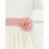 Sukienka tiulowa dla dziewczynek Abel & Lula 5006-27 Kremowy