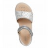 Sandały dla dziewczynki Geox J028ZA-007NF-C1007 kolor srebrny