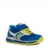 Buty sneakersy dla chłopca Geox J0244B-014BU-C4344 kolor niebieski/żółty