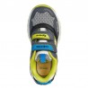 Buty sneakersy dla chłopaka Geox J02AXA-014BU-C1267 kolor szary/limonka