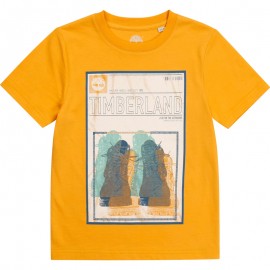 Koszulka z krótkim rękawem chłopięca TIMBERLAND T25R75-565 kolor żółty