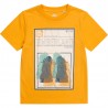Koszulka z krótkim rękawem chłopięca TIMBERLAND T25R75-565 kolor żółty