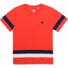 Koszulka z krótkim rękawem chłopięca TIMBERLAND T25R87-42M kolor czerwony