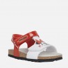 Sandały dla dziewczynki Geox B152RC-00254-C0003 kolor czerwony