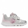 Sneakersy dziewczęce Geox B15H8C-0M2BC-C0566 kolor róż / srebrny