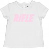 T-shirt dla dziewczynki RIFLE 24116-00 kolor biały