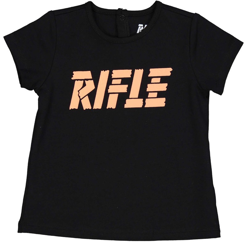 T-shirt dla dziewczynki RIFLE 24116-02 kolor czarny