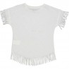 Koszulka z frędzlami dziewczęca RIFLE 24373-00 kolor biały