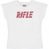 T-shirt dla dziewczynki RIFLE 24386-01 kolor biały