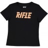 Koszulka z krótkim rękawem dziewczęca RIFLE 24388-03 kolor czarny