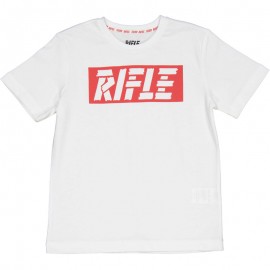T-shirt dla chłopców RIFLE 24404-00 kolor biały