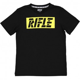 T-shirt dla chłopców RIFLE 24404-01 kolor czarny