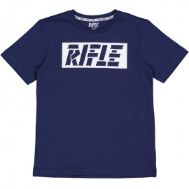 T-shirt dla chłopców RIFLE 24404-02 kolor granatowy