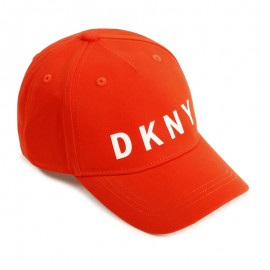Czapka z daszkiem dziewczęca DKNY D21188-982 kolor czerwony