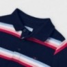 Koszulka polo w paski chłopięca Mayoral 3111-91 Granatowy