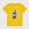 Koszulka z nadrukiem chłopięca Mayoral 3039-39 Żółty