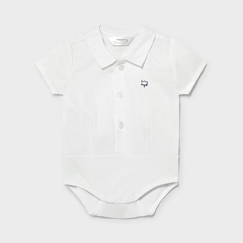 Body koszulowe dla chłopczyka Mayoral 1701-49 Biały