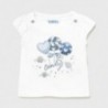 Koszulka z krótkim rękawem dziewczęca Mayoral 1081-68 Biały/niebieski