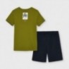 Komplet koszulka i bermudy chłopięcy Mayoral 6628-21 Zielony