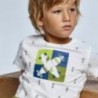 Koszulka we wzory dla chłopców Mayoral 3041-60 Biały/zielony