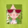 Koszulka z nadrukiem dla dziewczynek Mayoral 3019-26 Zielony