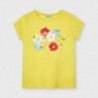 Koszulka z nadrukiem dla dziewczynek Mayoral 3019-29 Żółty