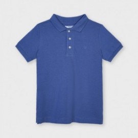 Koszulka polo gładka dla chłopców Mayoral 150-44 niebieska