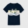 Koszulka z nadrukiem dla chłopaka Mayoral 6077-77 Granatowy