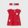 Sukienka z opaską dziewczęca Mayoral 1806-15 Czerwony